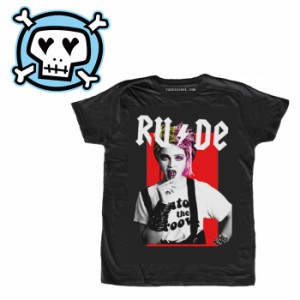 RUDE ルード タトゥー  LOLLYPOP (Man) BLACK パロディ Tシャツ イタリアブランド 半袖 メンズ tシャツ イタリア セレブ