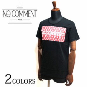 NO COMMENT PARIS ノーコメントパリ LTN41 M-CREW JP mono logo  半袖 Tシャツ メンズ mens パロディー ブランド ノーコメントパリス