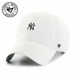 47Brand フォーティーセブンブランド ヤンキース Yankees Base Runner ’47 キャップ ホワイト 帽子 ユニセックス メンズ レディース