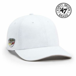 47BRAND フォーティーセブンブランド キャップ CAP 帽子 コラボ ホワイト Pintrill Tokyo Hot Ramen’47 CLEAN UP MF(OTH00909)