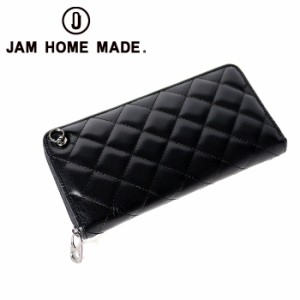 JAM HOME MADE ジャムホームメイド BLACKDIAMOND キルティングジップロングウォレット / 長財布 メンズ レディース 財布