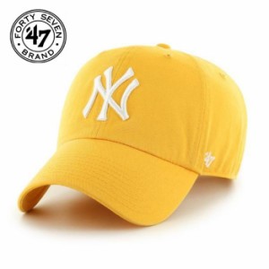 Yankees ヤンキース キャップ 帽子 メンズ CAP 47 CLEAN UP Yellow Gold 帽子 ユニセックス メンズ レディース
