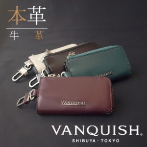 【送料無料】VANQUISH ヴァンキッシュ 牛革 ルヴィド 三つ折りキーケース キーケース メンズ レディース 財布 本革