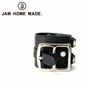 JAM HOME MADE ジャムホームメイド POST レザーダブルブレスレット -BLACK- jns742 レザー ブラック メンズ mens レディース