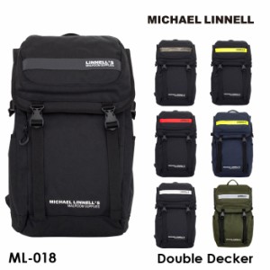[送料無料]MICHAEL LINNELL マイケルリンネル Double Decker ML-018 リュック バックパック 通勤 通学 ビジネス メンズ レディース