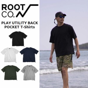 ROOT CO. ルートコー 半袖Tシャツ PLAY UTILITY BACK POCKET T-Shirts メンズ ブランド スポーツ アウトドア キャンプ 釣り オススメ