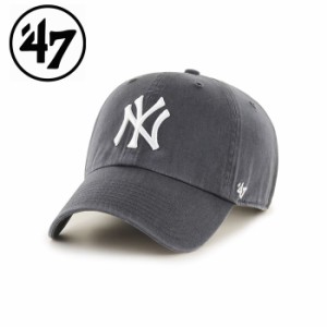 47 フォーティーセブン　Yankees ‘47 CLEAN UP Charcoal メンズ レディース 野球 メジャー ヤンキース キャップ cap ベースボールキャッ