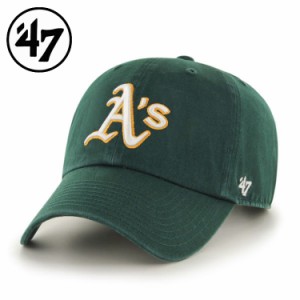 47 フォーティーセブン Athletics ’47 CLEAN UP Dark Green アスレチックス 定番キャップ クリーンナップ 野球 ベースボール メンズ レ