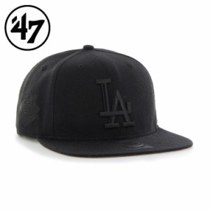 47 フォーティーセブン Dodgers Sure Shot 47 CAPTAIN Black×Black Logo ドジャース キャップ 帽子 スポーツ アウトドア メンズ レディ