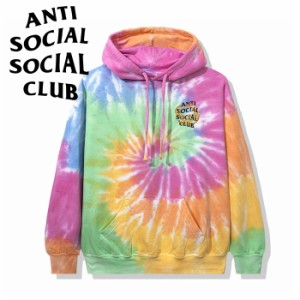 anti social social club パーカー アンチソーシャルソーシャルクラブ Good Rainbow Tie Dye Hoodie フーディー メンズ タイダイ レディ