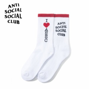 Anti Social Social Club アンチソーシャルソーシャルクラブ Tourism White Socks メンズ 靴下 ソックス おしゃれ ハイソックス