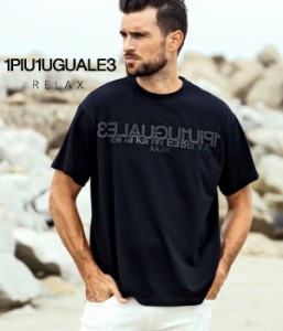 1PIU1UGUALE3 RELAX ウノピゥウノウグァーレトレ リラックス シルケットワイドTシャツ メンズ 半袖 男性 カットソー カジュアル スポーツ