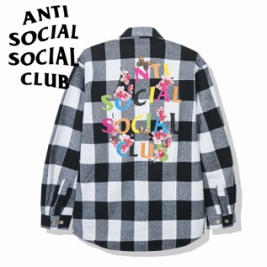 anti social social club シャツ アンチソーシャルソーシャルクラブ Frantic - White Flannel シャツ チェック メンズ レディース ユニセ