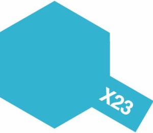 タミヤ アクリル塗料ミニ X23 クリヤーブルー 塗料