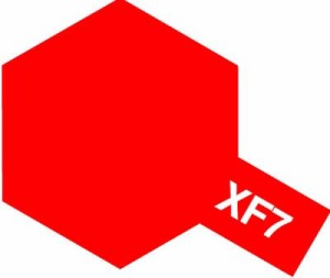 タミヤ アクリル塗料ミニ XF7 フラットレッド 塗料