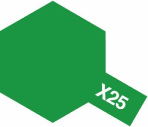 タミヤ エナメル塗料 X-25 クリヤーグリーン 塗料