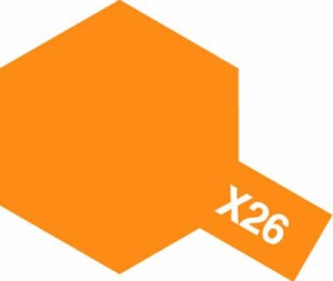 タミヤ エナメル塗料 X-26 クリヤーオレンジ 塗料