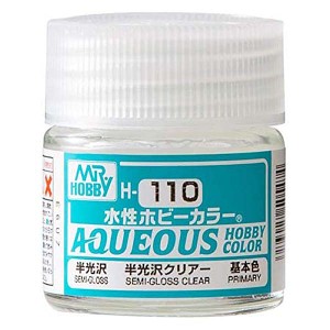 水性ホビーカラー H110 半光沢クリアー 塗料