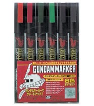 ガンダムマーカー GMS108 ジオン軍6色セット 塗料