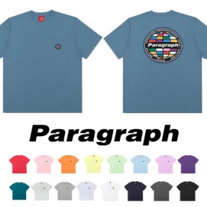 新作 PARAGRAPH パラグラフ Tシャツ 半袖 正規品 メンズ レディース 公式 韓国 ブランド ロゴ トップス カットソー 大きめ 春夏