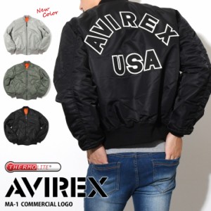 AVIREX アビレックス MA-1 定番 メンズ アウター コート COMMERCIAL LOGO エムエーワン コマーシャル ロゴ USAma1 アヴィレックス ミリタ