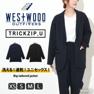 新作 ジャケット WESTWOOD OUTFITTERS TRICKZIP_U テーラード メンズ レディース シンプル 伸縮性 洗える 大きめ