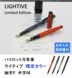 限定色 パイロット万年筆  ライティブ 使い方説明付 2970円 FLT-23 メール便送料込 軽く楽しく 書きやすい万年筆 男性 女性 プレゼント 