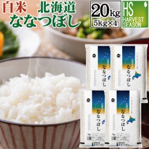 白米 北海道ななつぼし20kg(5kg×4袋)令和5年産【特A獲得米】【送料無料 [翌日配送]/北海道沖縄へのお届けは別途送料760円】