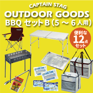 まとめてお得 BBQセット B 5〜6人用 スタンダード 12点セット #31