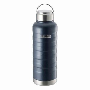 MINDFREE 【マインドフリー】 ステンレスボトル 1000ｍｌ ネイビー 水筒 保温 保冷 ボトル ステンレスボトル 1L おしゃれ タフボトル