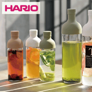 【新しくなりました】HARIO ハリオ ワインボトル型の水出し茶ボトル フィルターインボトル 300ml（お茶 ティーポット ピッチャー 冷蔵庫 