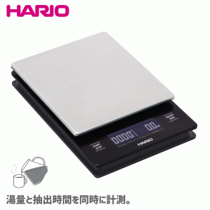 【送料無料】HARIO ハリオ V60 「抽出量」と「抽出時間」を同時に計測できる お手入れしやすいメタルドリップスケール V60 メタル ドリッ