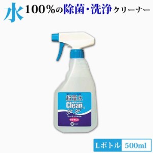 超電水クリーンシュシュ Ｌボトル 500ml(超電水クリーンシュ!シュ!/超電解水クリーンシュシュ/アルカリ電解水/除菌/ケミコート)