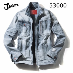 ストレッチ長袖ジャンパー 自重堂 Jawin ジャウィン 53000 ストレッチデニム 秋冬用 作業服・作業着 S-LL