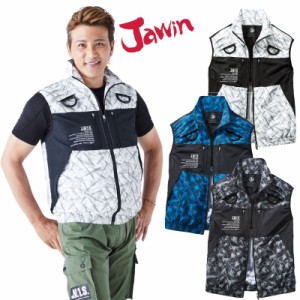 空調服(R)ベスト 自重堂 JAWIN 54170 作業服のみ（ファンなし）ポリエステル100％ 4L〜5L