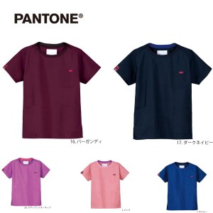 スクラブ PANTONE クルーネック 7097SC Tシャツライク スクラブ 男女兼用 医療白衣 「ポスト投函」送料無料 代引き不可