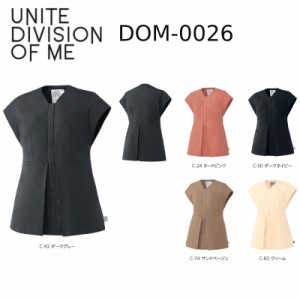 医療白衣 UNITE DIVISION OF ME DOM-0026 ファスナースクラブ 女性用 軽量ストレッチツイル 制電 制菌 SS-3L 「ポスト投函」　