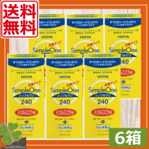 【送料無料！】HOYA　シンプルワン　240ｍｌ×6本 ホヤ　洗浄液