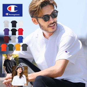 champion チャンピオン Tシャツ ワンポイント ロゴ メンズ トップス ブランド カットソー 半袖Tシャツ 半袖 S M L 2L 無地 ワッペン mf_m