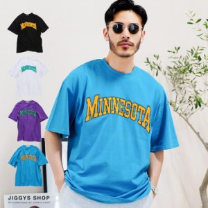 Tシャツ メンズ おしゃれ ティーシャツ 半袖 カットソー トップス S M L 2L 2024 夏新作 夏物 新作 trend_d JIGGYS / 「MINNESOTA」カレ