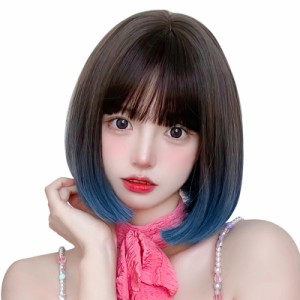 ウィッグ ボブ ショート フルウィッグ かつら レディーズ ウィッグボブ 女性用 女装 ストレート カツラ ボブウィッグ 女装 wig 自然 小顔