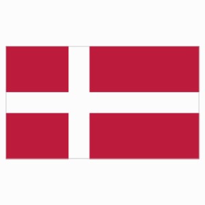 180x103mm デンマーク Denmark 国旗 ステッカー シール National Flag 国 旗 塩ビ製