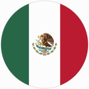 メキシコ 国旗 ステッカー シール National Flag 丸型 直径13 給油口 カーステッカーround type 屋外 屋内 防水 かわいい おしゃれ