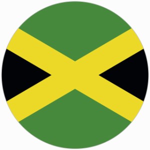 ジャマイカ 国旗 ステッカー シール National Flag 丸型 直径13 給油口 カーステッカーround type 屋外 屋内 防水 かわいい おしゃれ