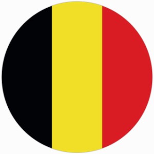 ベルギー 国旗 ステッカー シール National Flag 丸型 直径13 給油口 カーステッカーround type 屋外 屋内 防水 かわいい おしゃれ