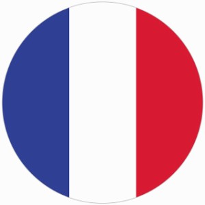 フランス 国旗 ステッカー シール National Flag 丸型 直径13 給油口 カーステッカーround type 屋外 屋内 防水 かわいい おしゃれ