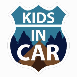 KIDS IN CAR ステッカー キャンプ ルート66 カーステッカー シール sticker 安全対策 あおり運転 かっこいい おしゃれ かわいい 車ステッ