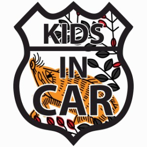 KIDS IN CAR ステッカー 花札柄 萩に猪 ルート66 カーステッカー シール sticker 安全対策 あおり運転 かっこいい おしゃれ かわいい 車