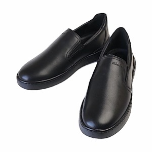 CLARKS クラークス 26165866 COURTLITE SLIP コートライト スリッポン ブラックレザー USA ライン