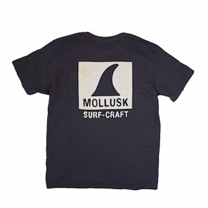 MOLLUSK モラスク SURF CRAFT TEE メンズ サーフ クラフト Tシャツ ブラックインディゴ(ダークネイビー 系) ポケット Tシャツ アメリカ製